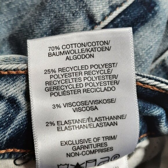 Silver Jean Shorts Womens‎ 29 Blue High Rise Sure Thing Belted Raw Hem Cuffed - Picture 7 of 13